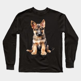 Puppy German Sheperd Long Sleeve T-Shirt